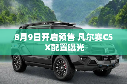 8月9日开启预售 凡尔赛C5 X配置曝光