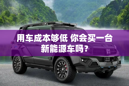 用车成本够低 你会买一台新能源车吗？