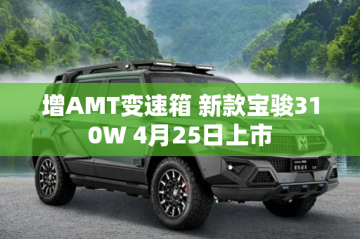 增AMT变速箱 新款宝骏310W 4月25日上市