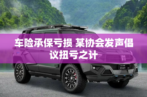 车险承保亏损 某协会发声倡议扭亏之计