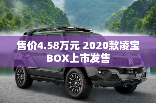 售价4.58万元 2020款凌宝BOX上市发售