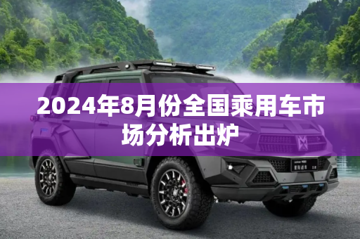 2024年8月份全国乘用车市场分析出炉
