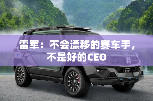 雷军：不会漂移的赛车手，不是好的CEO