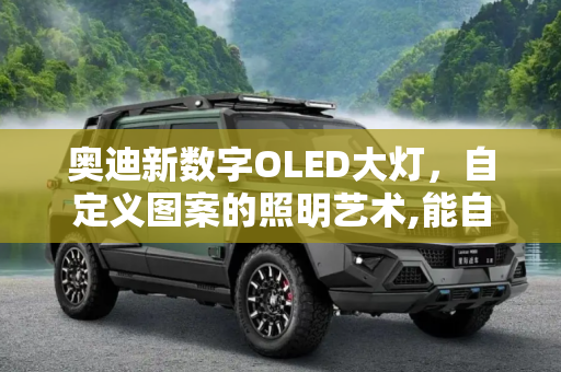 奥迪新数字OLED大灯，自定义图案的照明艺术,能自定义图案 解析奥迪新数字OLED大灯