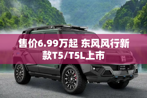 售价6.99万起 东风风行新款T5/T5L上市