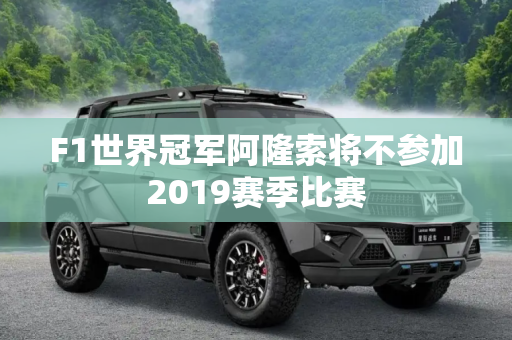 F1世界冠军阿隆索将不参加2019赛季比赛