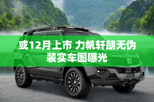 或12月上市 力帆轩朗无伪装实车图曝光