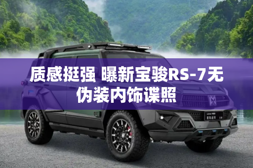 质感挺强 曝新宝骏RS-7无伪装内饰谍照