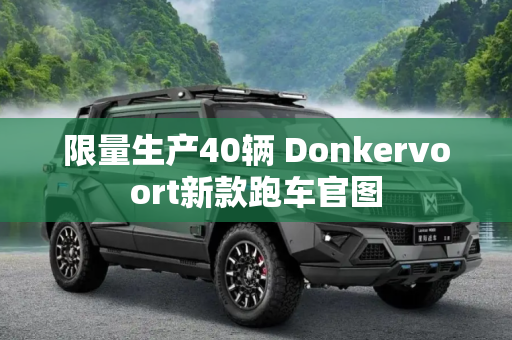 限量生产40辆 Donkervoort新款跑车官图