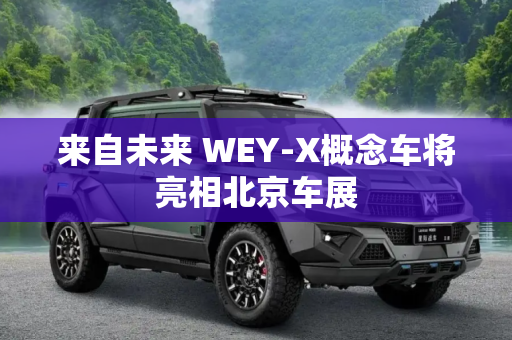 来自未来 WEY-X概念车将亮相北京车展