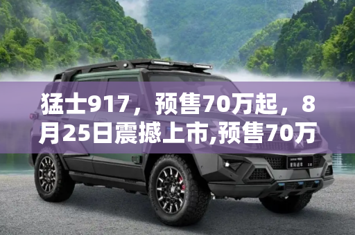 猛士917，预售70万起，8月25日震撼上市,预售70万起 猛士917将于8月25日上市