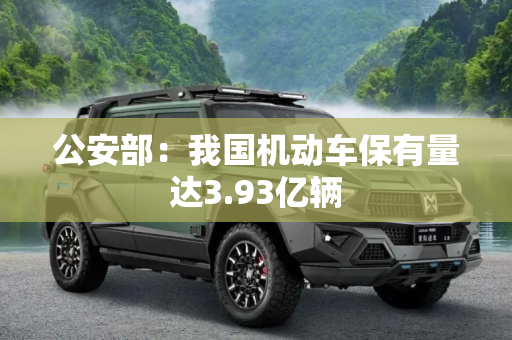 公安部：我国机动车保有量达3.93亿辆