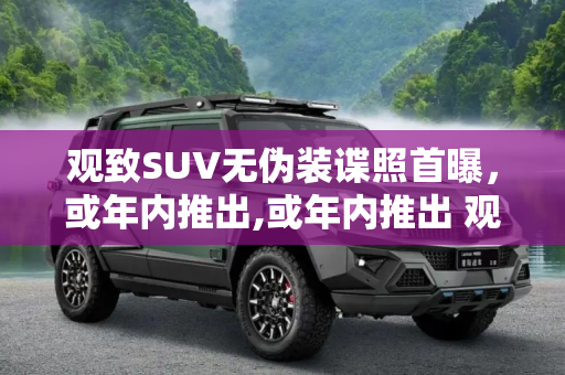 观致SUV无伪装谍照首曝，或年内推出,或年内推出 观致SUV无伪装谍照首曝