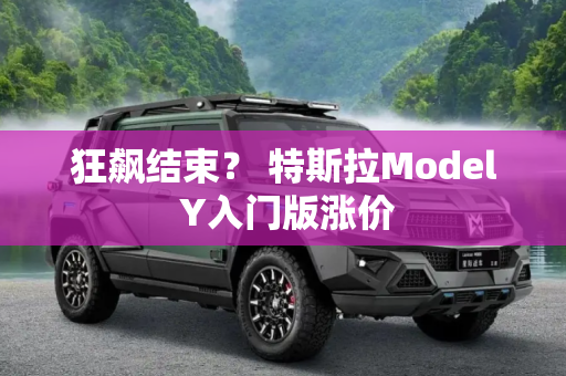 狂飙结束？ 特斯拉Model Y入门版涨价