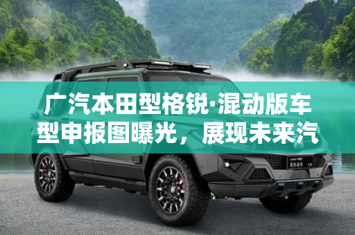 广汽本田型格锐·混动版车型申报图曝光，展现未来汽车新趋势,广汽本田型格锐·混动版车型申报图