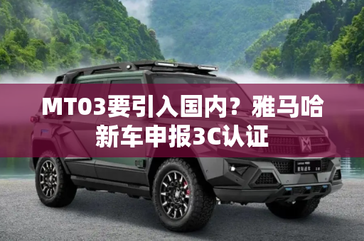MT03要引入国内？雅马哈新车申报3C认证