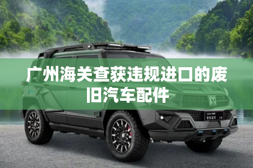 广州海关查获违规进口的废旧汽车配件