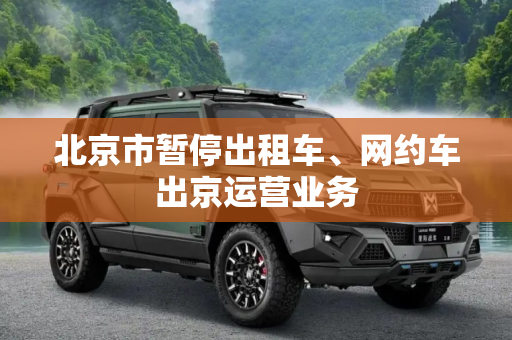 北京市暂停出租车、网约车出京运营业务