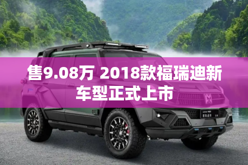 售9.08万 2018款福瑞迪新车型正式上市