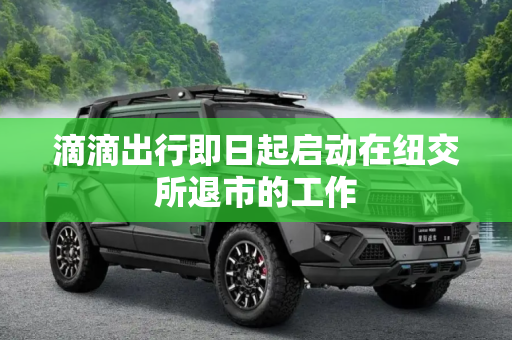 滴滴出行即日起启动在纽交所退市的工作