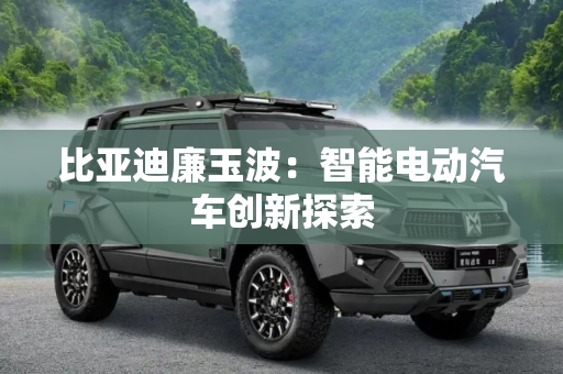 比亚迪廉玉波：智能电动汽车创新探索