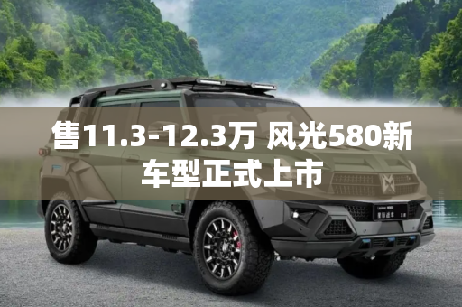 售11.3-12.3万 风光580新车型正式上市