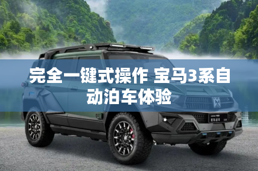 完全一键式操作 宝马3系自动泊车体验