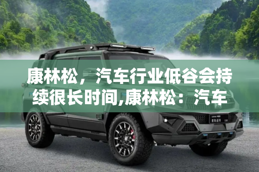 康林松，汽车行业低谷会持续很长时间,康林松：汽车行业低谷会持续很长时间