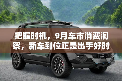 把握时机，9月车市消费洞察，新车到位正是出手好时机,新车到位是时候出手了 9月车市消费洞察