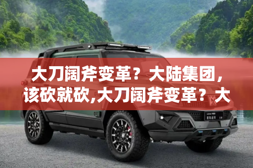 大刀阔斧变革？大陆集团，该砍就砍,大刀阔斧变革？大陆集团：该砍就砍