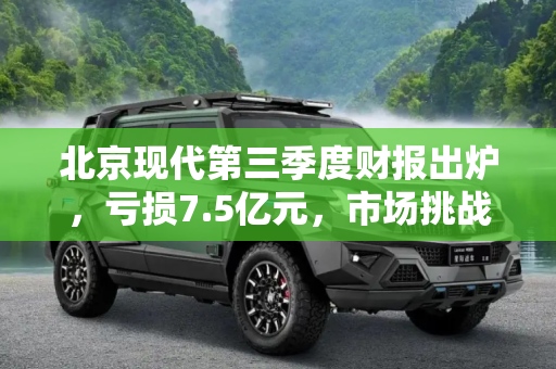 北京现代第三季度财报出炉，亏损7.5亿元，市场挑战加剧,亏7.5亿元 北京现代发布第三季度财报
